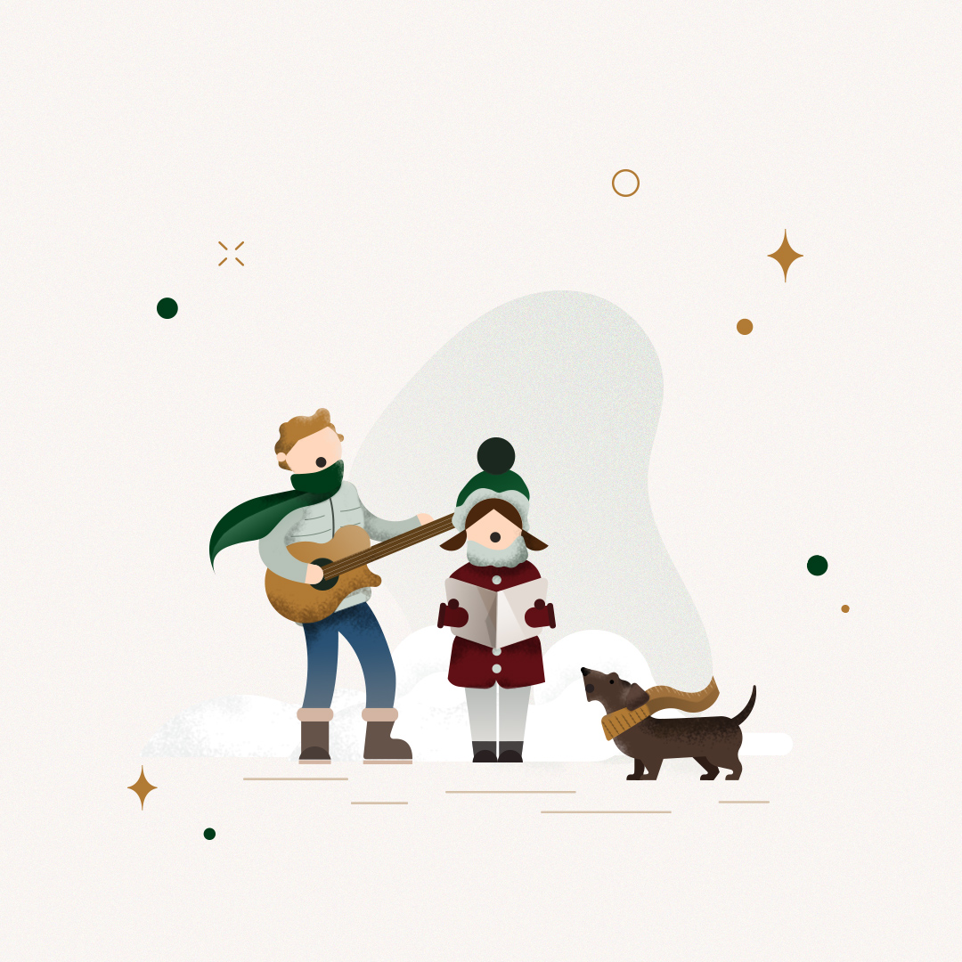 Christmas illustration by Gelpi Design