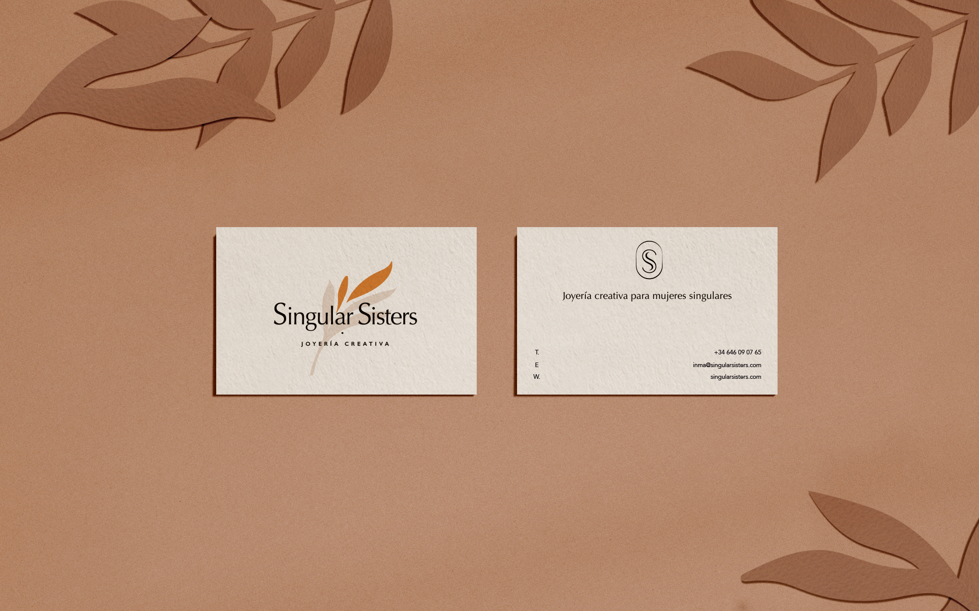 Singular Sisters tarjetas de visita por Gelpi Design