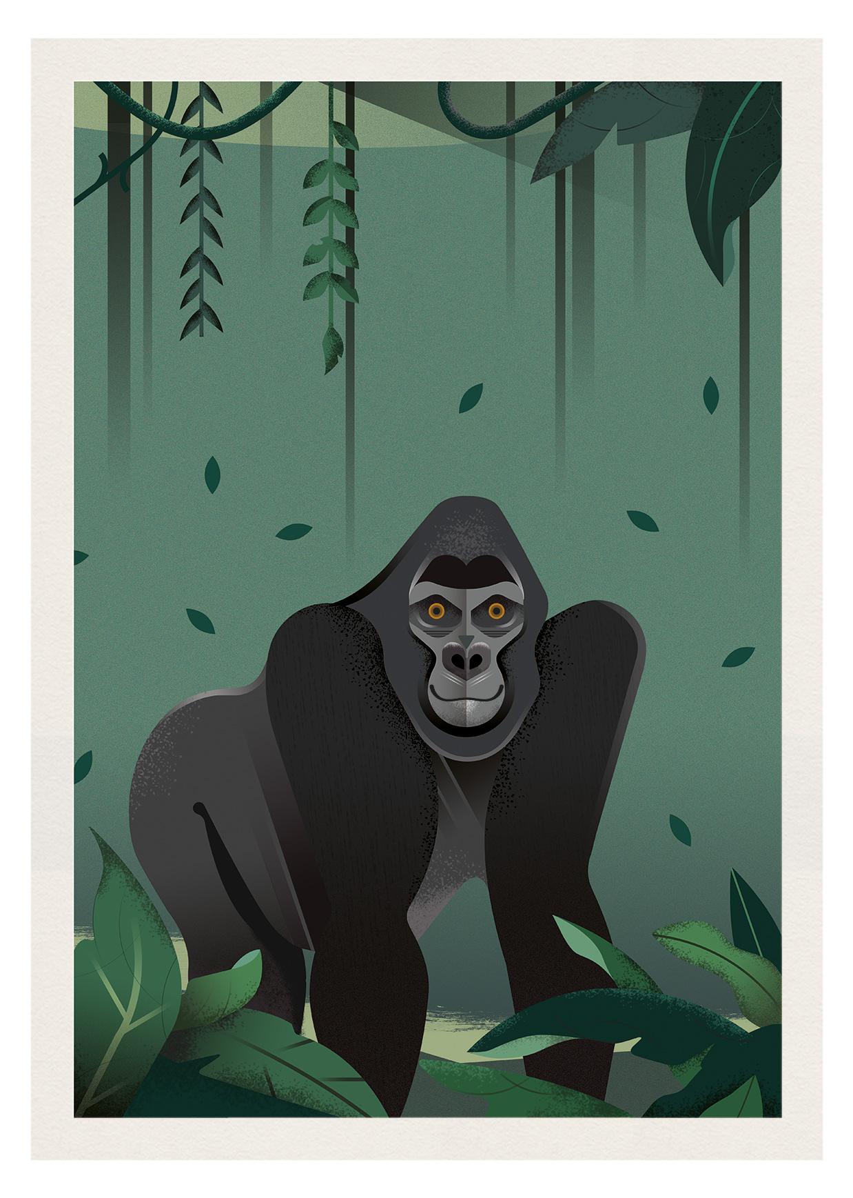 Gorilla Illustration by Gelpi Design 