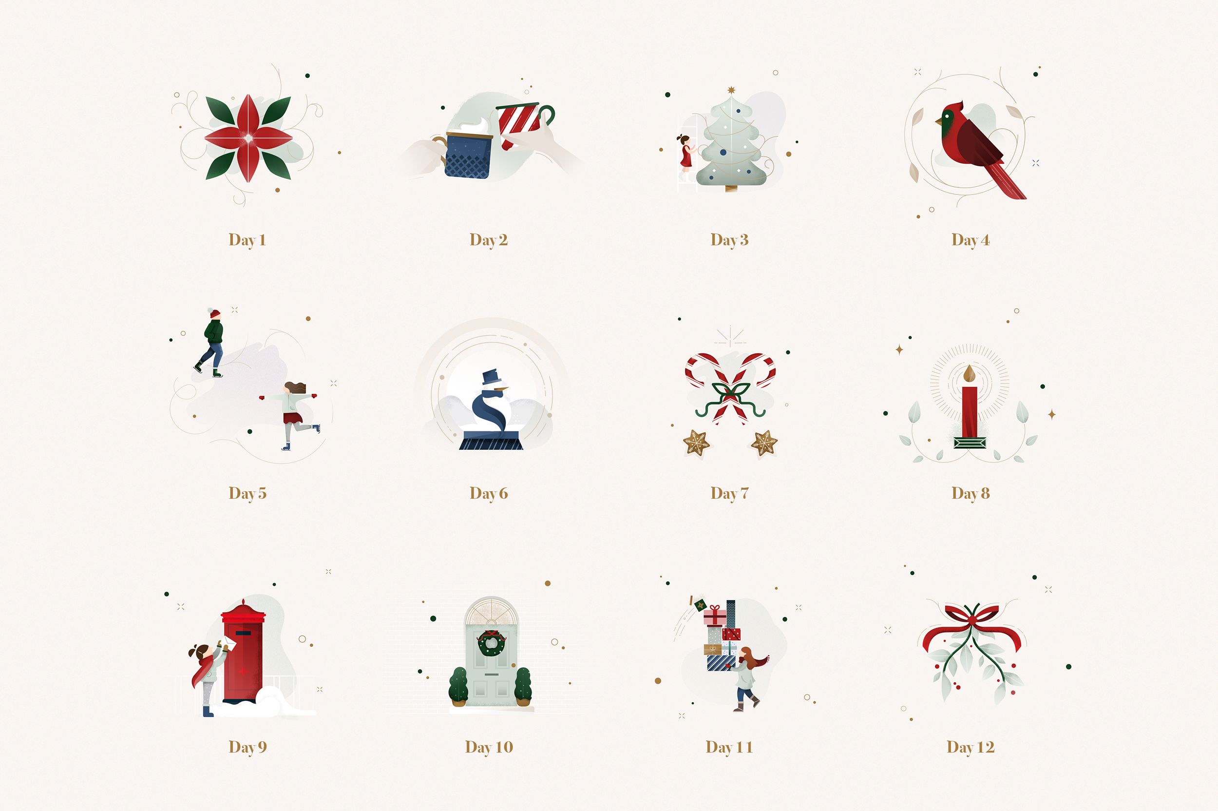 Christmas illustration by Gelpi Design