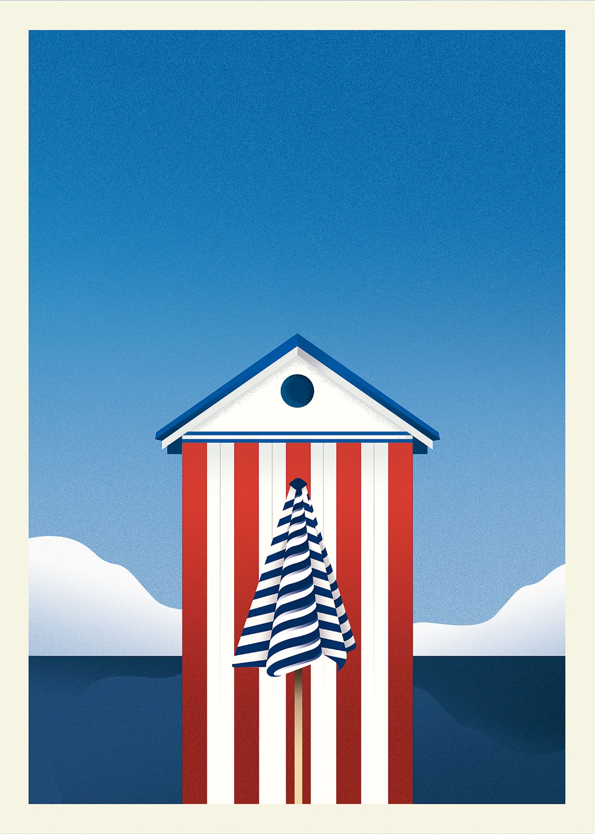 gelpi design sun umbrella illustration